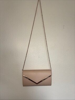Envelope Clutch Cream Gold Accent Bag